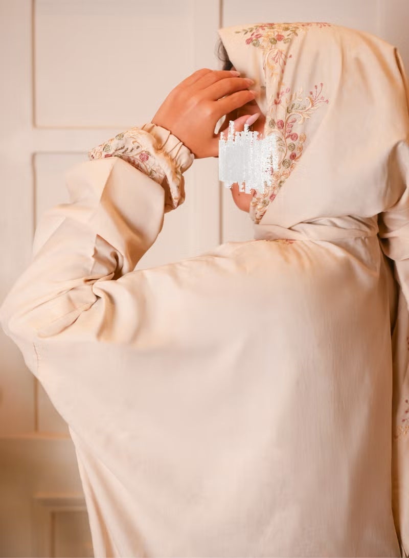 Gerenic Women's prayer shawl, sugar color, wide and comfortable, excellent cool material - Image 2